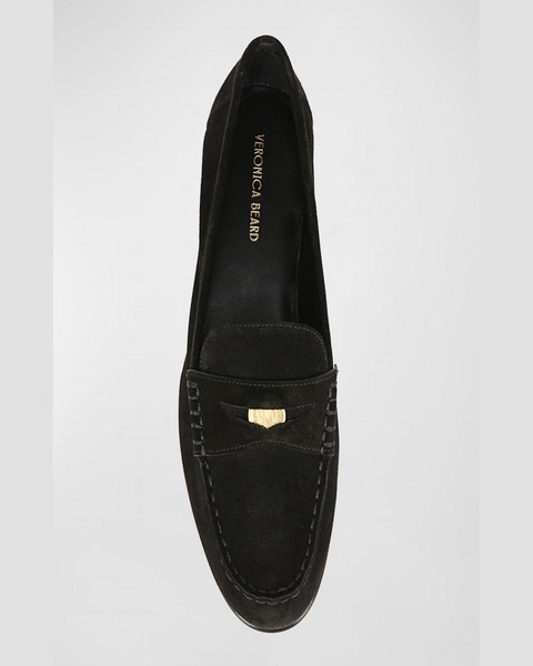 Suede Coin Penny Loafers