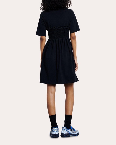 Valencia smocked jersey dress