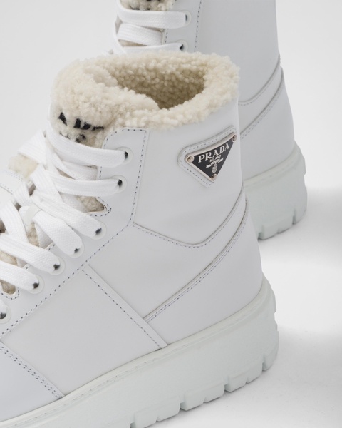 logo-plaque high-top sneakers