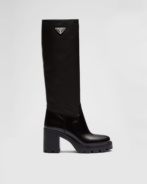 Re-Nylon knee-high boots