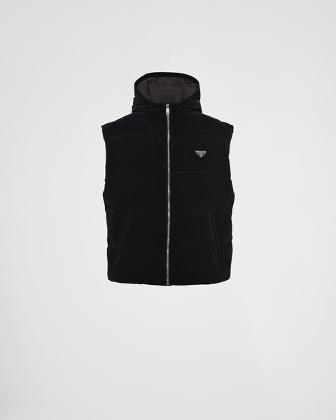 enamel triangle-logo gilet 