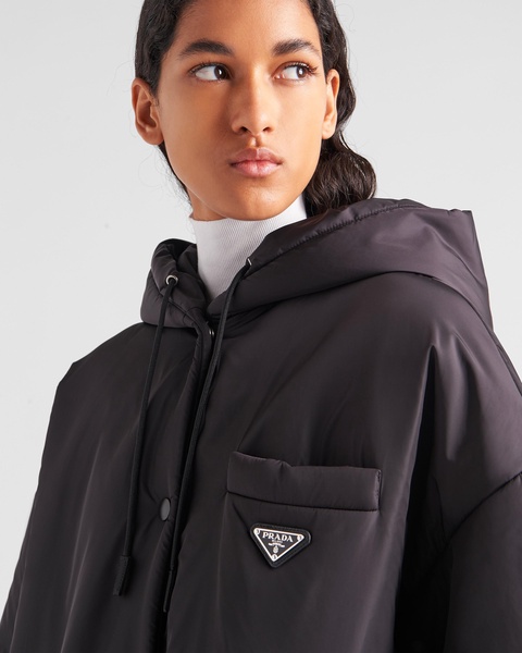 Light Re-Nylon triangle-logo raincoat