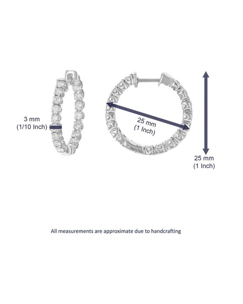 Amairah 14K 2.00 ct. tw. Lab-Grown Diamond Hoops