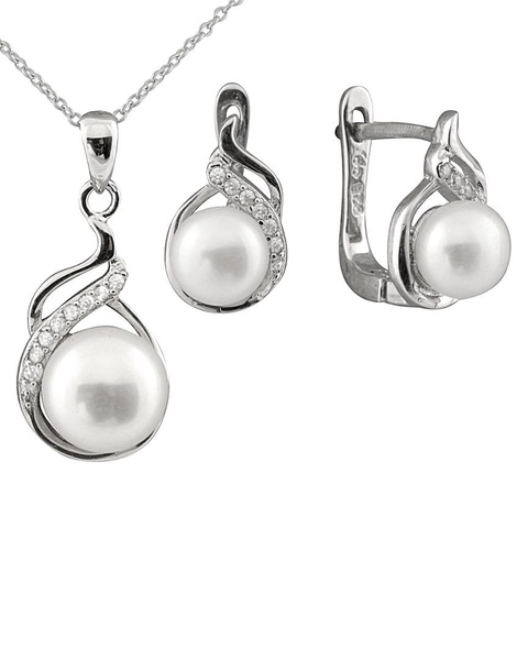 Splendid Pearls Silver 6-7mm Pearl Set