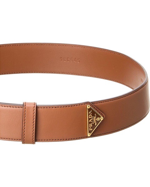 Prada Logo Leather Belt