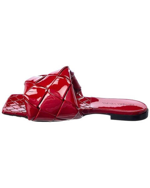 Bottega Veneta The Lido Intrecciato Patent Sandal