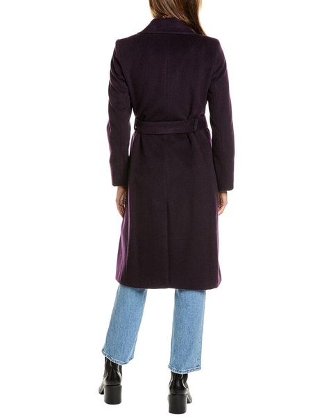 Sam Edelman Belted Wrap Wool-Blend Coat