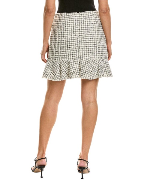 Ted Baker Peplum Fringed Hem Mini Skirt