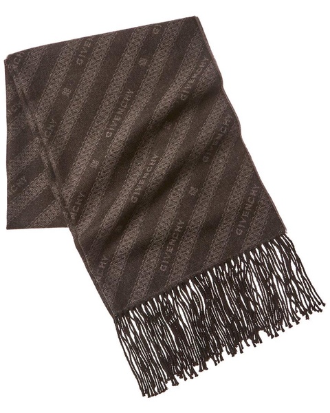 Givenchy Chain Fringe Wool & Cashmere-Blend Scarf