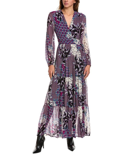 ba&sh Silk-Blend Maxi Dress