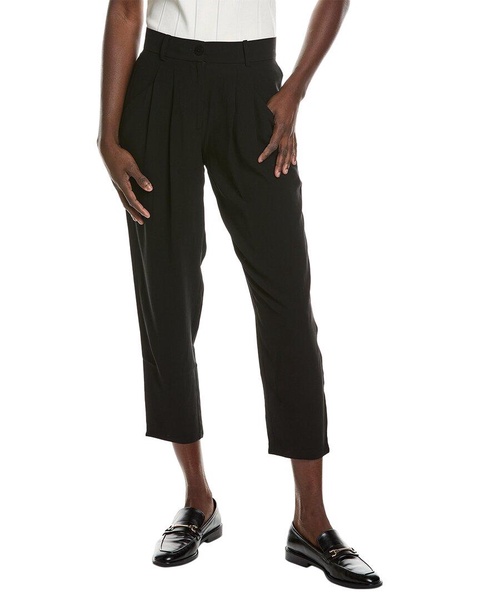 EILEEN FISHER Petite Taper Silk Ankle Pant