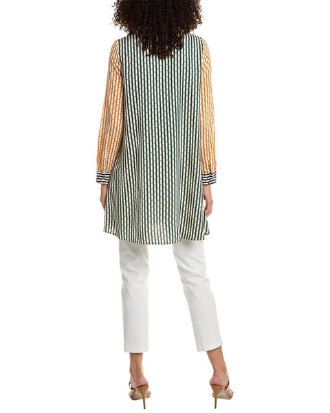 Gracia Contrast Color Midi Shirt