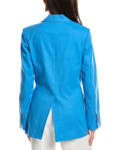 Jason Wu Tie Detail Linen-Blend Blazer