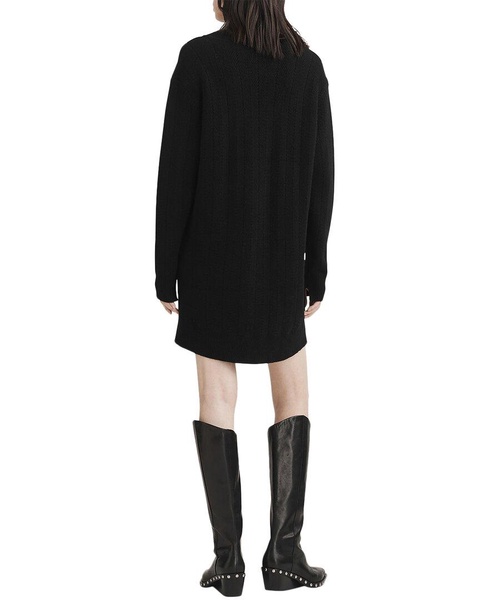 rag & bone Durham Herringbone Cashmere Mini Dress