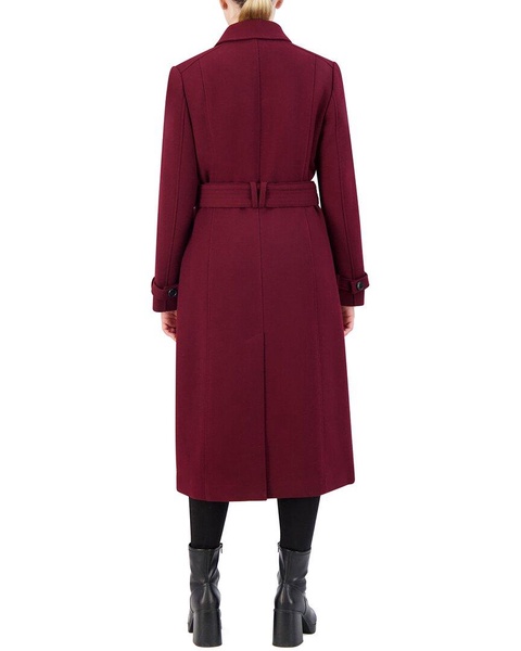 Cole Haan Flared Wool-Blend Trench Coat