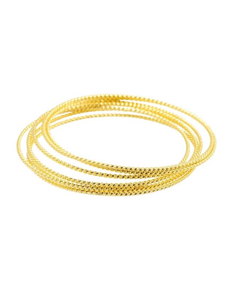 ADORNIA 14K Plated Stackable Bracelet