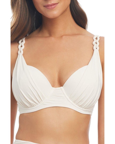 Bleu Rod Beattie Ring Master Draped Bra Swim Top