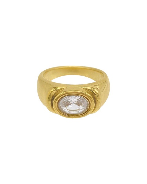 Adornia 14K Plated Statement Ring