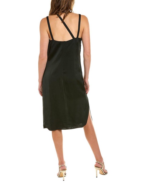 Helmut Lang Velvet Silk-Blend Slip Dress