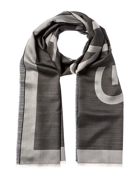 Givenchy Logo Silk & Wool-Blend Scarf