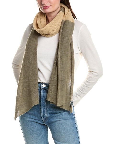 Portolano Lightweight Colorblocked Wool-Blend Wrap