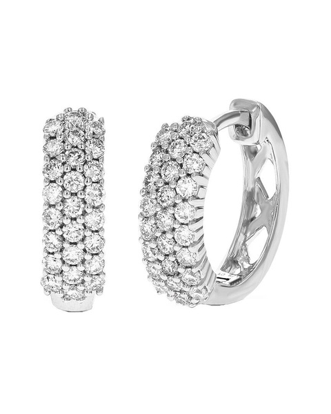 Silver 0.50 ct. tw. Lab-Grown Diamond Hoops