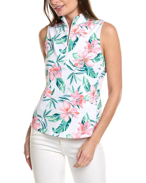 Tommy Bahama Aubrey Getaway Orchid Mock Top