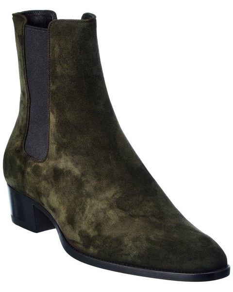 Saint Laurent Wyatt 40 Suede Chelsea Boot