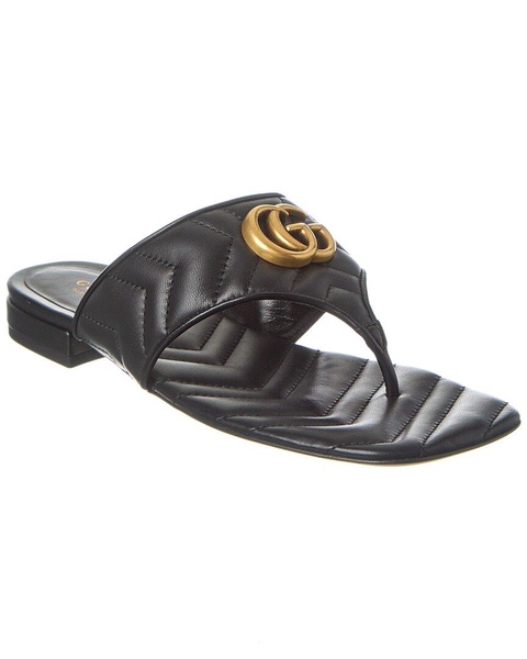 Gucci Double G Leather Sandal