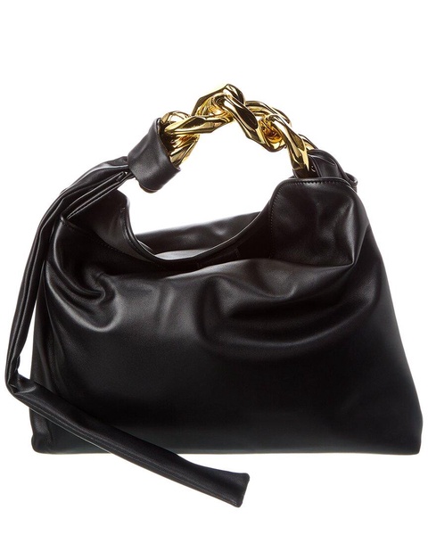 Tiffany & Fred Paris Soft Leather Golden Buckle Leather Hobo Bag