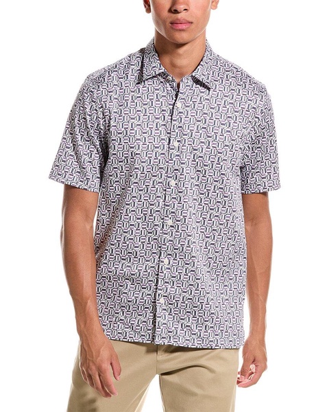 Ted Baker Astun Stretch Geo Woven Shirt