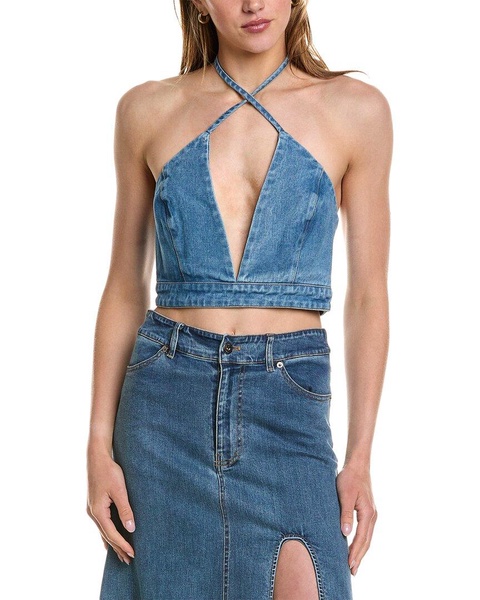 Bardot Zerah Denim Crop Top