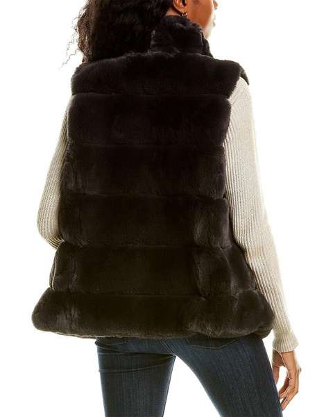 Via Spiga Reversible Faux Fur Vest