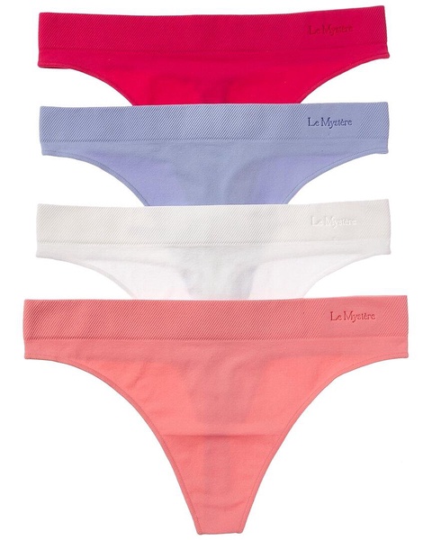 Le Mystere 4pk Seamless Comfort Thong