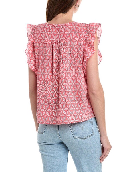 Lilla P Sleeveless Ruffle Top