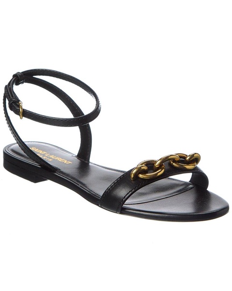 Saint Laurent Le Maillon Leather Sandal