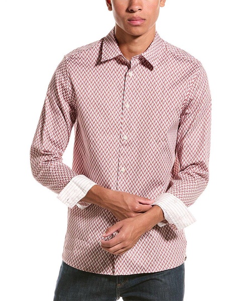 Ted Baker Geo Print Slim Fit Shirt