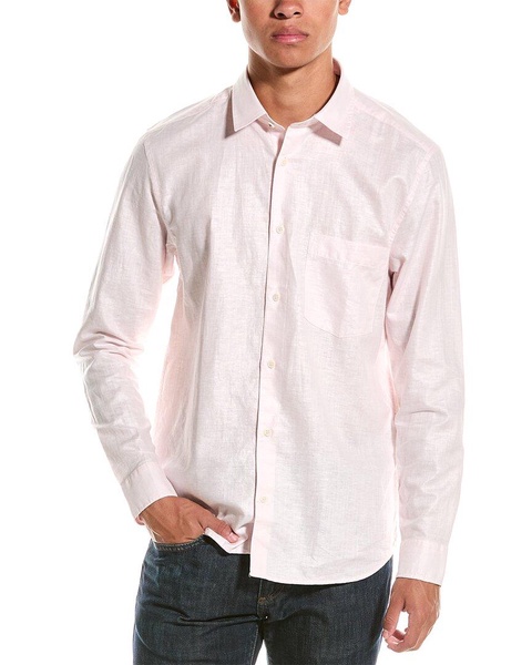 Ted Baker Regular Fit Linen-Blend Shirt