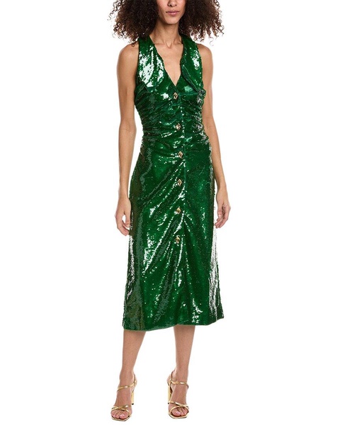 GANNI Sequin Midi Dress