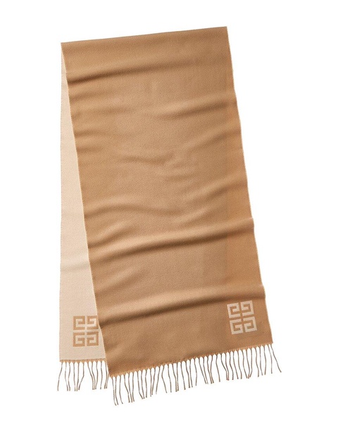 Givenchy 4G Logo Fringed Wool Scarf