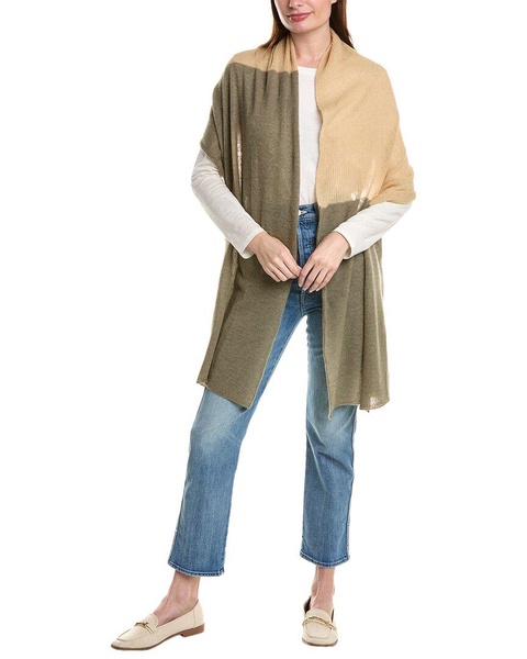 Portolano Lightweight Colorblocked Wool-Blend Wrap