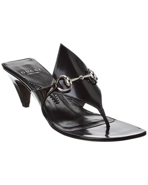 Gucci Horsebit Leather Thong Sandal