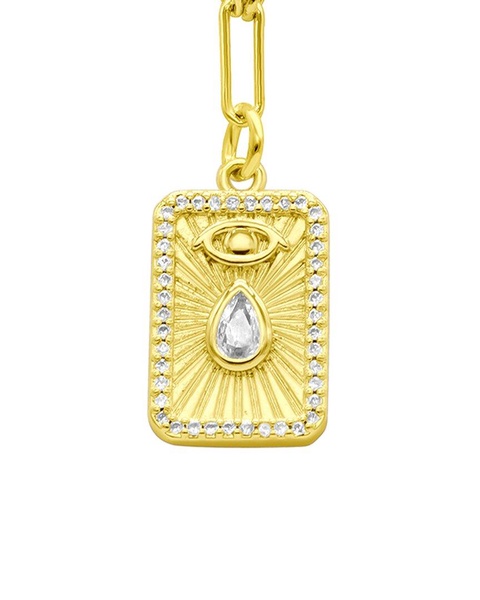 ADORNIA 14K Plated Pendant Necklace