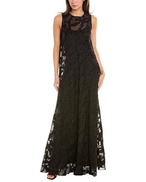 Johnny Was Flower Jacquard Maxi Dress