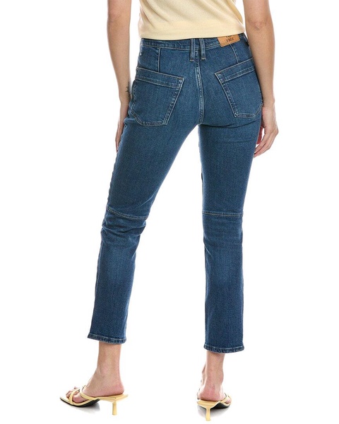 Free People Beacon Blue Mid-Rise Slim Crop Jean