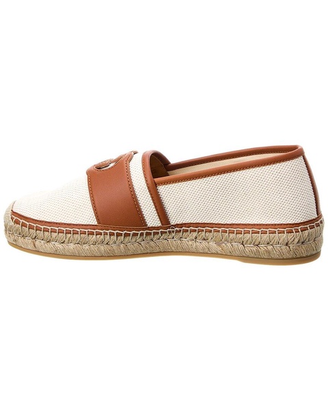 Gucci Interlocking G Canvas & Leather Espadrille