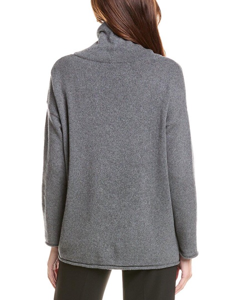 EILEEN FISHER Turtleneck Cashmere-Blend Sweater