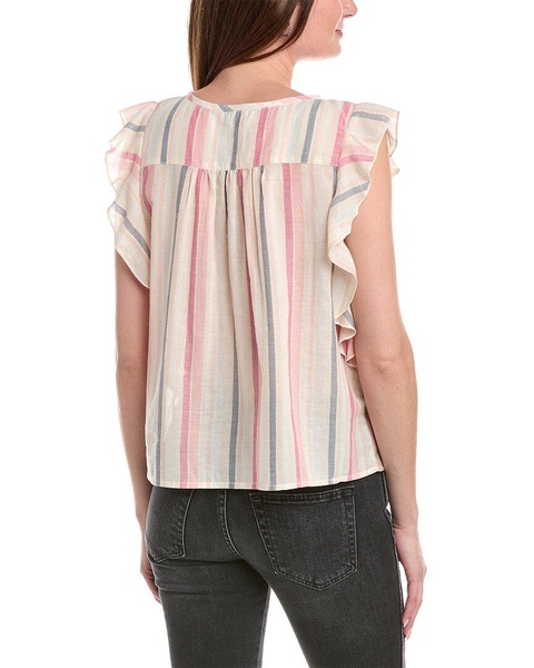 Lilla P Sleeveless Ruffle Top