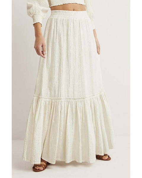 Boden Metallic Maxi Skirt