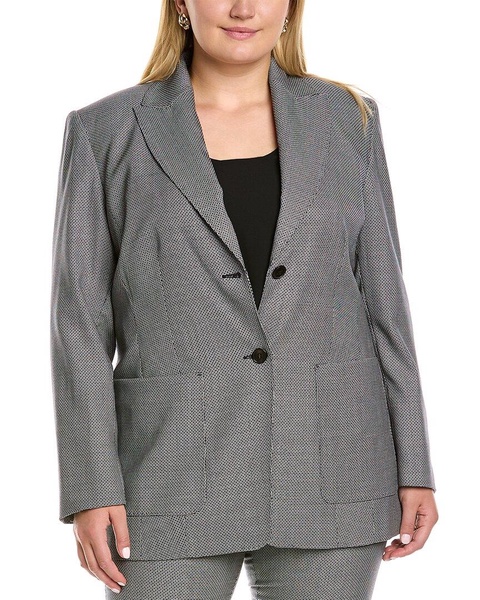 Marina Rinaldi Plus Canberra Wool & Silk-Blend Jacket